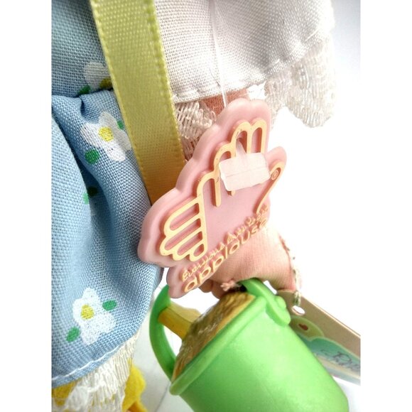 Precious Moments June Doll 1988 Applause Vintage Metal Stand Pail Summer Tags - Picture 3 of 12